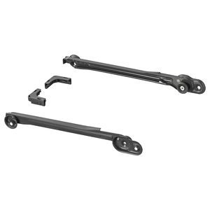 IKEA KOMPLEMENT Pull-out Rail For Baskets Dark Gray 2 Pack 13 3/4" 902.632.33